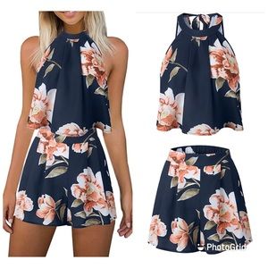 Floral Printed Summer Romper